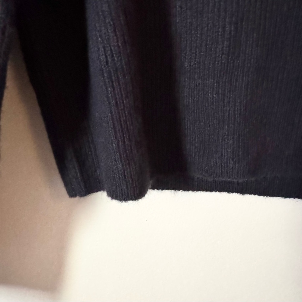 Madewell Melwood Square-Neck Pullover Sweater True Black Coziest Yarn Size M - Picture 8 of 12